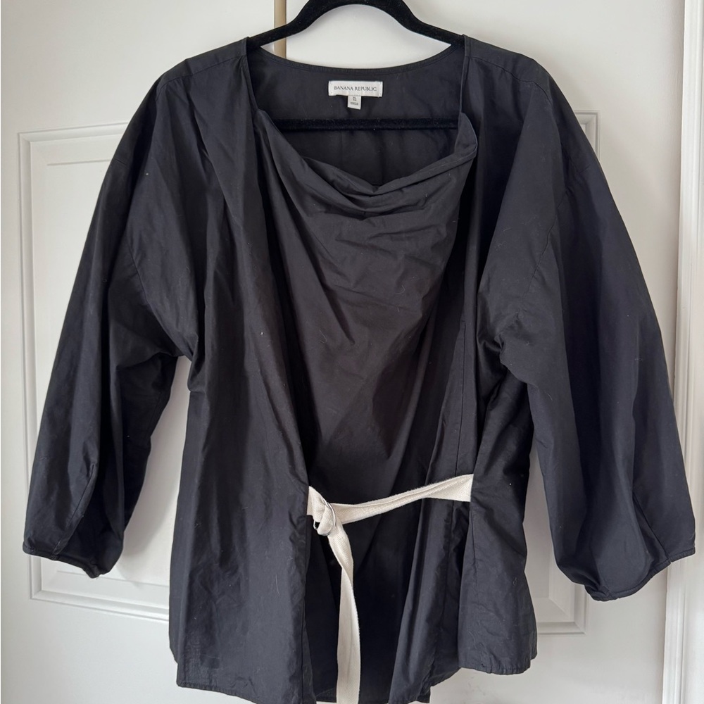 Banana Republic Sculptural Poplin Blouse
